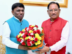 मुख्यमंत्री विष्णु देव साय से गोवा के खेल एवं जनजातीय कल्याण मंत्री रमेश तावड़कर की सौजन्य भेंट मुख्यमंत्री विष्णु देव साय