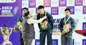 उप मुख्यमंत्री अरुण साव खेलो इंडिया ट्राइबल गेम्स देखने पहुंचे