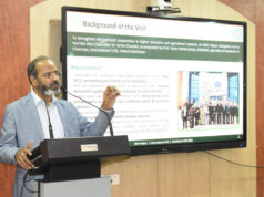 कृषि महाविद्यालय, रायपुर में उज़्बेकिस्तान यात्रा पर आधारित