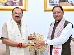 मुख्यमंत्री विष्णु देव साय से राजस्थान विधानसभा अध्यक्ष वासुदेव देवनानी ने की सौजन्य भेंट
