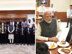 PM मोदी ने टीम की उपलब्धि पर दी बधाई, खिलाड़ियों को अपने हाथों से मिठाई खिलाई