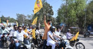 गौ सम्मान आह्वान अभियान के तहत गौ माता को राष्ट्र माता घोषित करने की मांग को लेकर बाइक रैली सफलतापूर्वक संपन्न