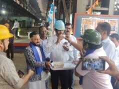 संयंत्र के भीतर पहली बार बाबा साहब का जन्म दिवस खीर बाट कर मनाया गया