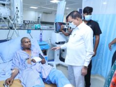 सिंघीतराई प्लांट हादसा: कैबिनेट मंत्री लखन लाल देवांगन ने घायलों का जाना हालचाल, बेहतर उपचार के दिए निर्देश