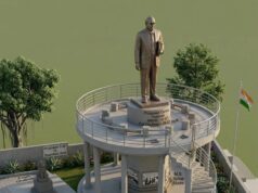 डॉ अम्बेडकर प्रतिमा सौंदर्याकरण हेतु शिलान्यास कार्यक्रम का गरिमामय आयोजन