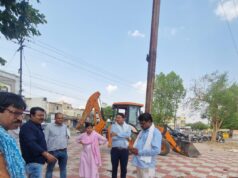 जल संसाधन विभाग और रिसाली निगम के संयुक्त अभियान में शासकीय भूमि कराई गई अतिक्रमण मुक्त