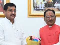 मुख्यमंत्री से उत्तरप्रदेश के राज्यमंत्री रामकेश निषाद ने सौजन्य मुलाकात की