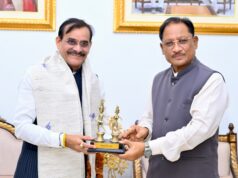 मुख्यमंत्री से सांसद श्री विष्णु दत्त शर्मा ने की सौजन्य मुलाकात