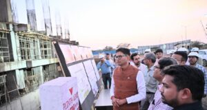 वित्त मंत्री श्री ओपी चौधरी ने नवा रायपुर में विकास कार्यों का किया निरीक्षण