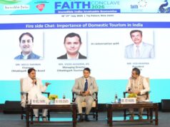 नई दिल्ली के होटल ताज में आयोजित फेथ कांक्लेव 2026 में छत्तीसगढ़ पर्यटन की प्रभावशाली प्रस्तुति, राष्ट्रीय पर्यटन मानचित्र पर मजबूत हुई प्रदेश की पहचान