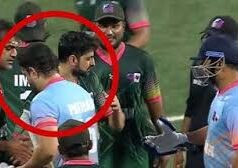 इरफान पठान ने शोएब मलिक को लगाया गले! प्रदर्शनी मैच में पाकिस्तान से हारा भारत